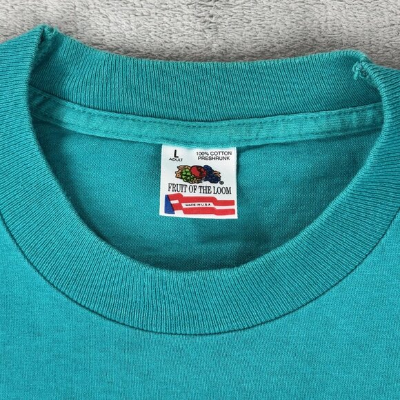 Vintage Fruit of The Loom Single Stitch Adult T-Shirt Cocoa Beach Florida USA L - Picture 3 of 8